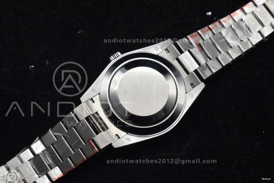 On 904L Dial DayDate A3255 Blue President 40 Stick Steel Ice V2 SS GMF Bracelet 0423